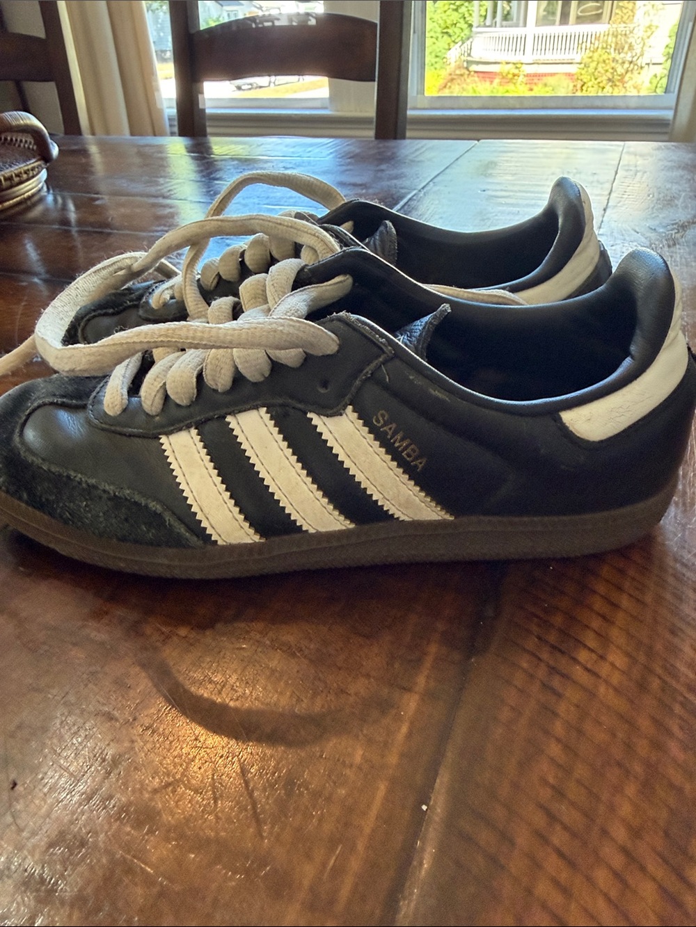 adidas Kids Samba Sneakers - Black and White
